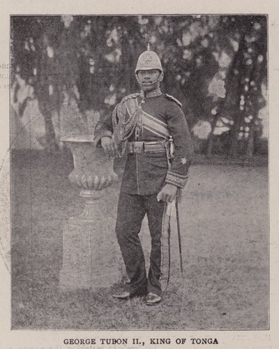 George Tubon II, King of Tonga by English Photographer