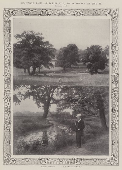Gladstone Park, at Dollis Hill, to be opened on 25 May by English Photographer