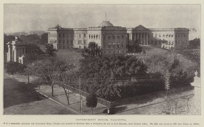 Government House, Calcutta by English Photographer