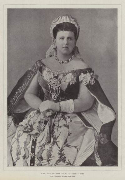 HRH the Duchess of Saxe-Coburg-Gotha by English Photographer