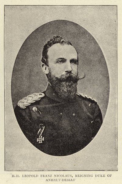 H H Leopold Franz Nicolaus, Reigning Duke of Anhalt-Dessau by English Photographer