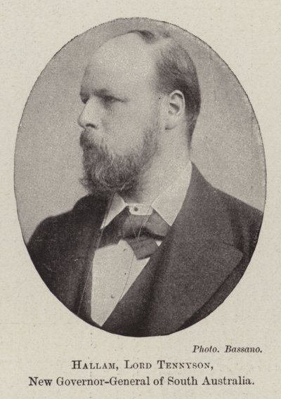 Hallam, Lord Tennyson, New Governor-General of South Australia by English Photographer