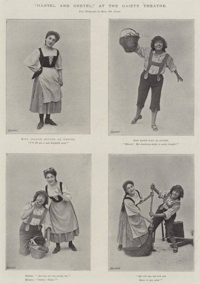 Hansel and Gretel, at the Gaiety Theatre by English Photographer