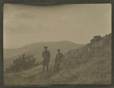 Harold Roper Robinson and William Lawrence Bragg, Vosges, Autumn 1915 by English Photographer