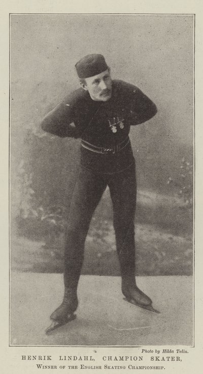 Henrik Lindahl, Champion Skater, Winner of the English Skating Championship by English Photographer