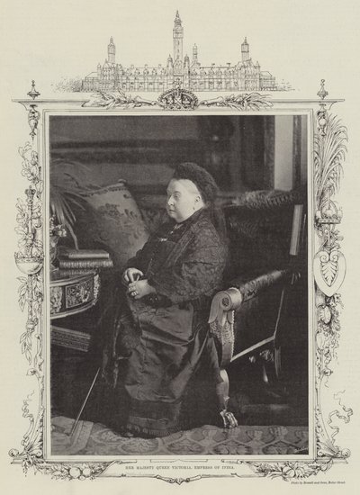 Her Majesty Queen Victoria, Empress of India by English Photographer