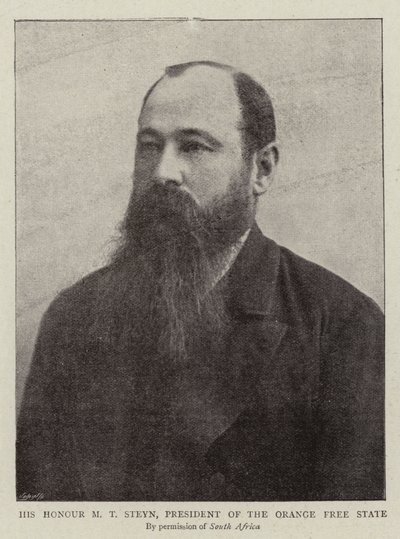 His Honour M.T. Steyn, President of the Orange Free State by English Photographer