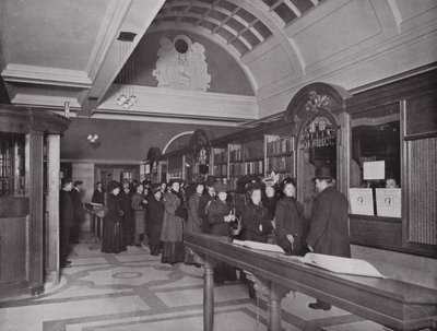 In the Carnegie Central Library, Hammersmith by English Photographer