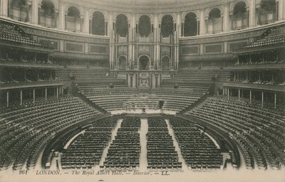 Interior of the Royal Albert Hall, London by English Photographer