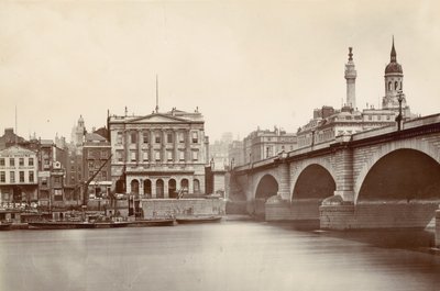 Ironmongers Hall and London Bridge by English Photographer