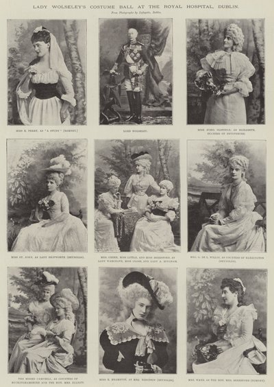 Lady Wolseleys Costume Ball at the Royal Hospital, Dublin by English Photographer