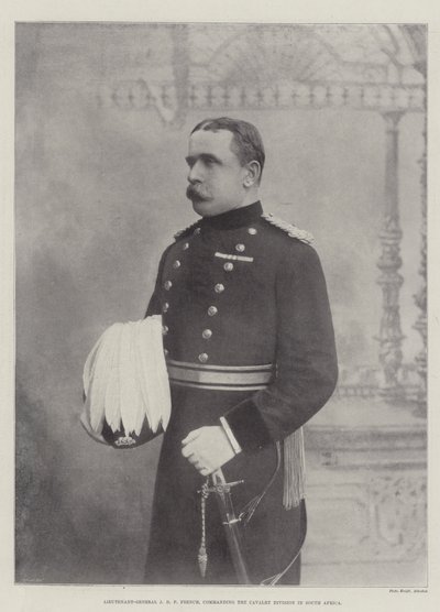 Lieutenant-General J D P French, commanding the Cavalry Division in South Africa by English Photographer