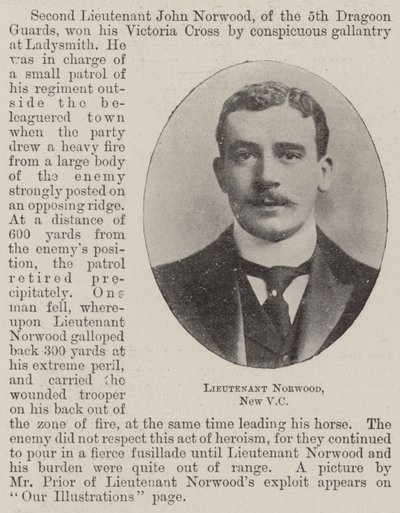 Lieutenant Norwood, New VC by English Photographer