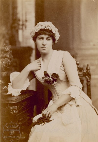 Lillie Langtry, actress in the role of Miss Hardcastle by English Photographer