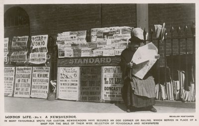 London Life, a Newsvendor by English Photographer