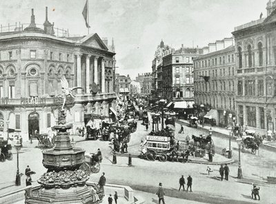 London Pavilion, Piccadilly Circus, Westminster: looking east, 1896 by English Photographer