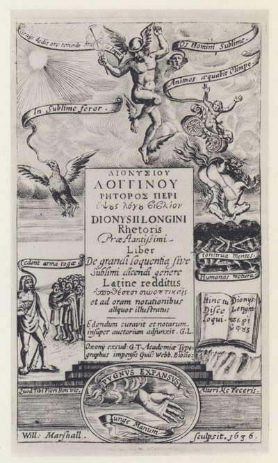 Longinus, G T for G Webb, Oxford 1636 by English Photographer
