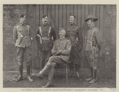 Lord Dunraven and Officers of the 67th Company Imperial Yeomanry (Sharpshooters), going South by English Photographer