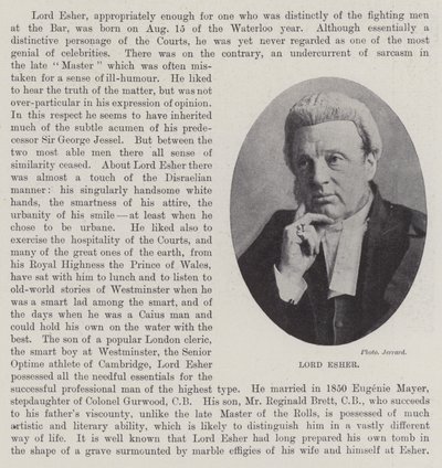 Lord Esher by English Photographer