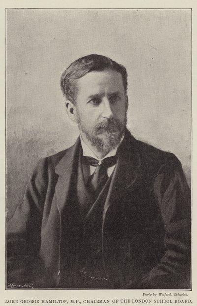 Lord George Hamilton, MP, Chairman of the London School Board by English Photographer