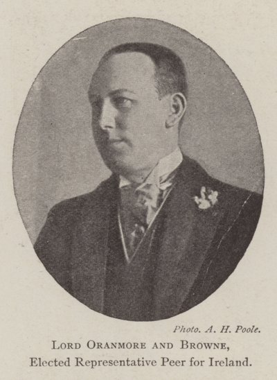 Lord Oranmore and Browne, Elected Representative Peer for Ireland by English Photographer