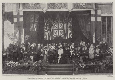 Lord Roberts opening the Naval and Military Exhibition at the Crystal Palace by English Photographer