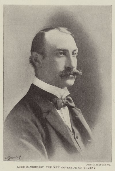 Lord Sandhurst, the New Governor of Bombay by English Photographer