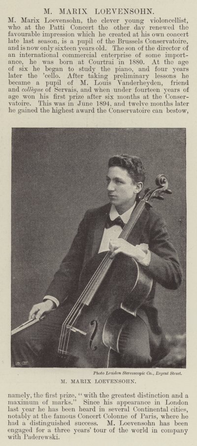 M Marix Loevensohn by English Photographer