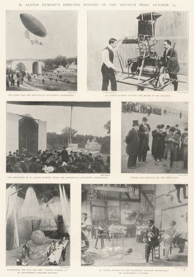 M Santos Dumonts Disputed Winning of the Deutsch Prize, 19 October by English Photographer