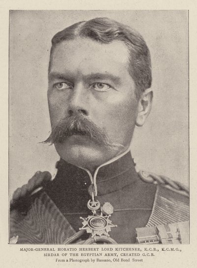 Major-General Horatio Herbert Lord Kitchener, KCB, KCMG, Sirdar of the Egyptian Army, created GCB by English Photographer