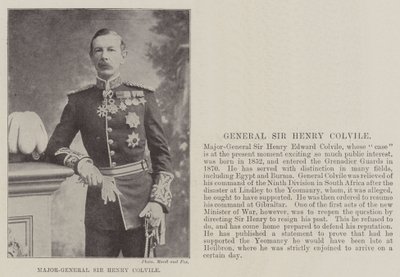 Major-General Sir Henry Colvile by English Photographer