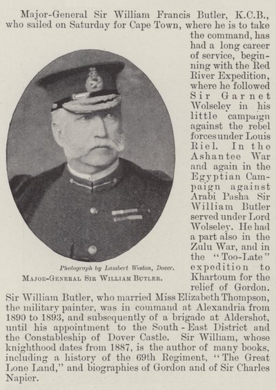 Major-General Sir William Butler by English Photographer
