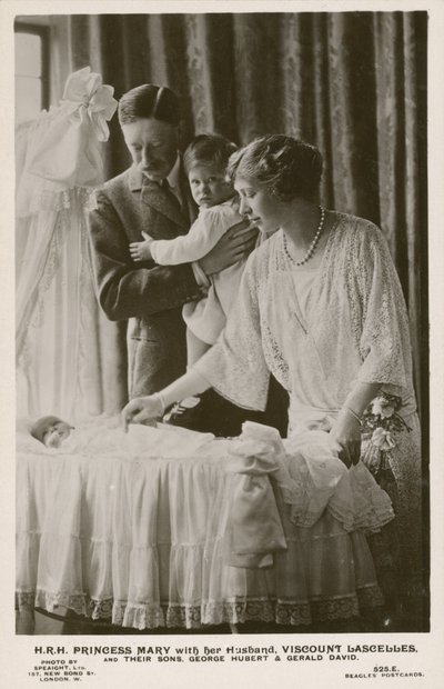 Mary, Princess Royal, and her husband, Viscount Lascelles, with their sons, George and Gerald by English Photographer