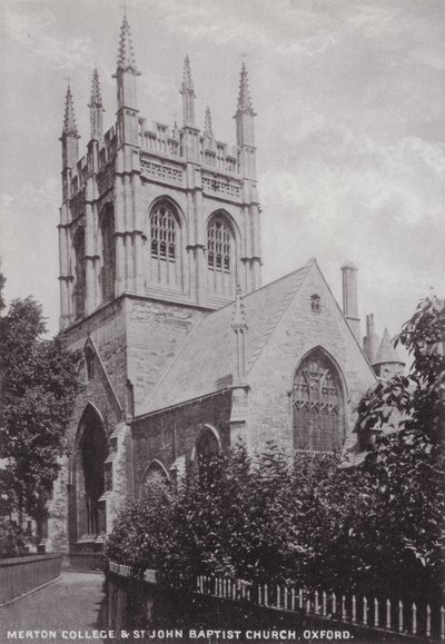 Merton College and St John Baptist Church, Oxford by English Photographer