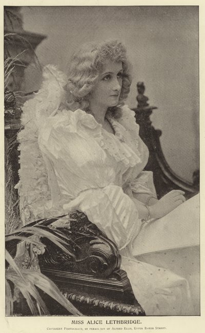 Miss Alice Lethbridge by English Photographer