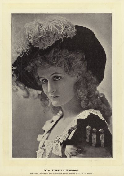 Miss Alice Lethbridge by English Photographer