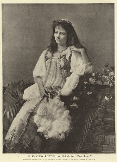 Miss Cissy Loftus, as Haidee in Don Juan by English Photographer