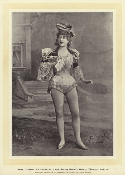 Miss Clara Webber in Red Riding Hood, Gaiety Theatre, Dublin by English Photographer