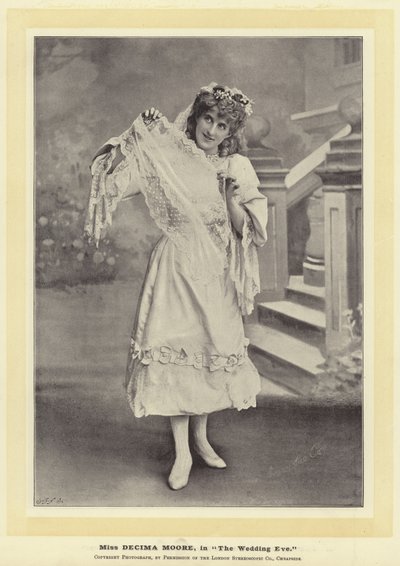Miss Decima Moore in The Wedding Eve by English Photographer