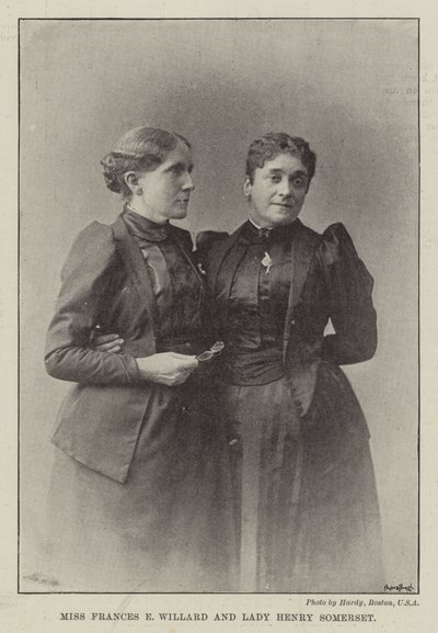 Miss Frances E Willard and Lady Henry Somerset by English Photographer