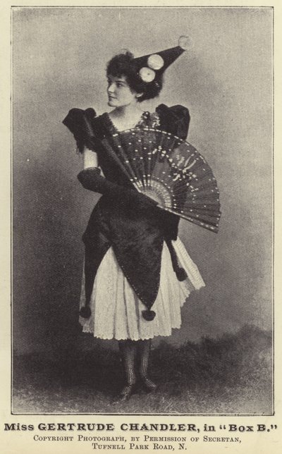 Miss Gertrude Chandler in Box B by English Photographer