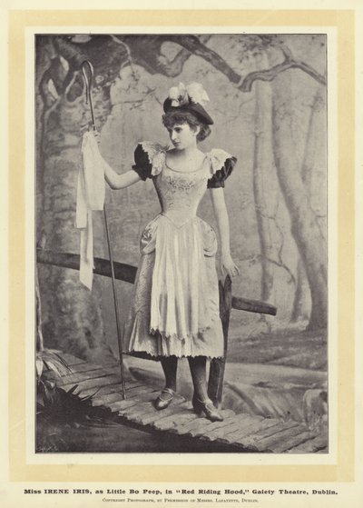 Miss Irene Iris as Little Bo Peep in Red Riding Hood, Gaiety Theatre, Dublin by English Photographer