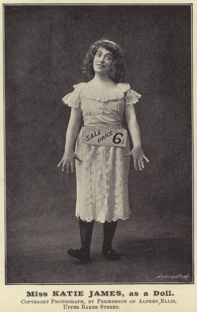 Miss Katie James as a Doll by English Photographer