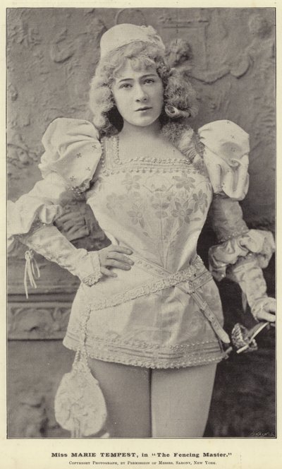 Miss Marie Tempest in The Fencing Master by English Photographer