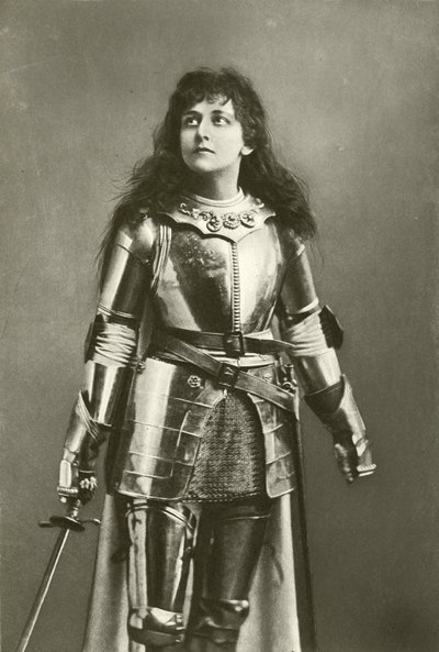 Miss Mary Kingsley as Joan of Arc by English Photographer