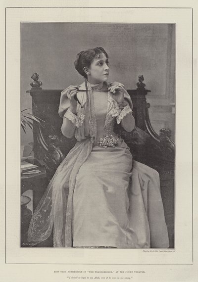 Miss Olga Nethersole in The Transgressor, at the Court Theatre by English Photographer