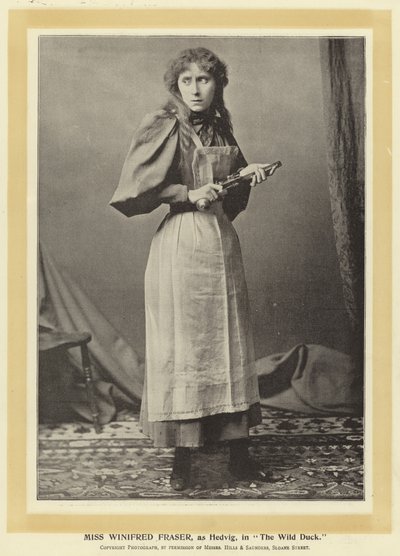 Miss Winifred Fraser as Hedvig in The Wild Duck by English Photographer