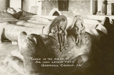 Monks in the Soles of Sir John Leigh