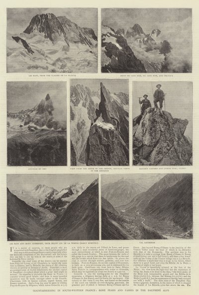 Mountaineering in South-Western France, Some Peaks and Passes in the Dauphine Alps by English Photographer