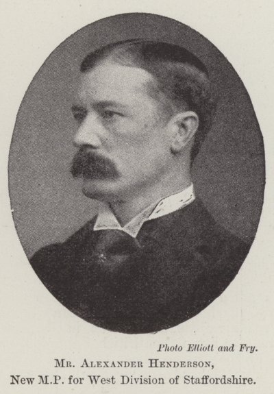 Mr. Alexander Henderson, New MP for West Division of Staffordshire by English Photographer